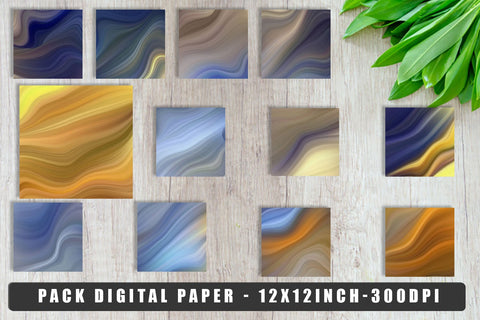 Digital paper wave gradient color background Digital Pattern artnoy 