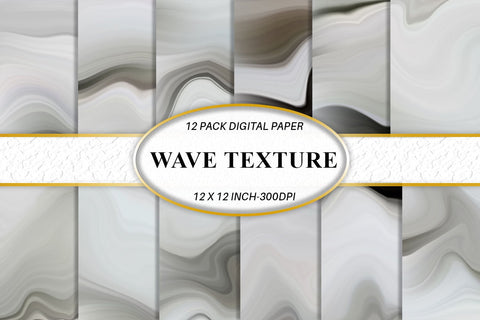 Digital paper wave gray texture background Digital Pattern artnoy 
