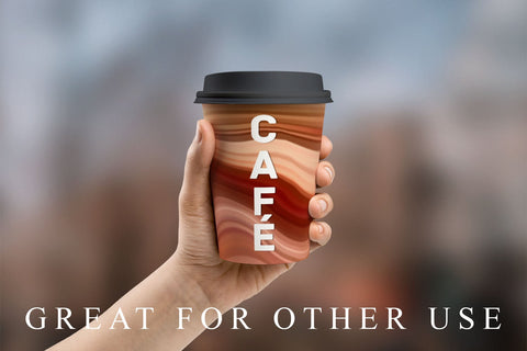 Digital paper wave orange texture background Digital Pattern artnoy 