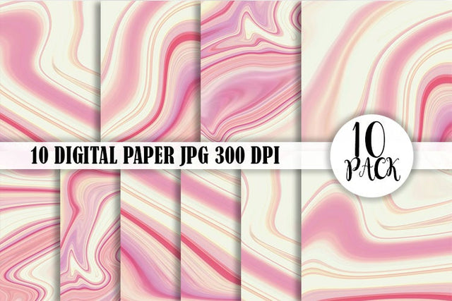Digital Paper wave pink background Digital Pattern artnoy 