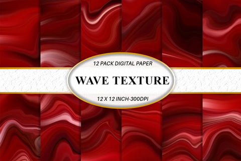 Digital paper wave red color texture background Digital Pattern artnoy 