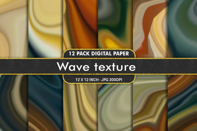 Digital Paper wave texture and gradient brown color background Digital Pattern artnoy 