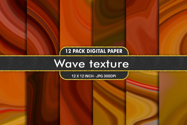 Digital Paper wave texture and gradient brown color background Digital Pattern artnoy 
