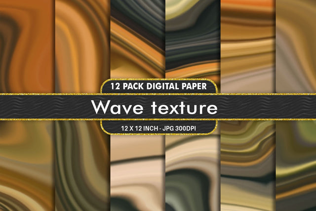 Digital Paper wave texture and gradient brown color background Digital Pattern artnoy 