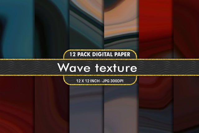 Digital Paper wave texture and gradient dark color background Digital Pattern artnoy 