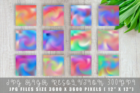 Digital paper wave texture and gradient hologram color background Digital Pattern artnoy 