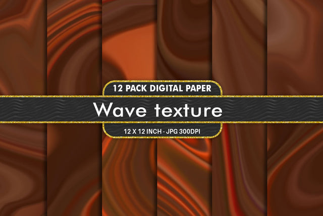 Digital Paper wave texture and gradient orange color background Digital Pattern artnoy 