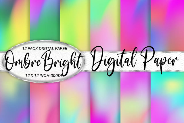 Digital paper wave texture and gradient rainbow color background Digital Pattern artnoy 