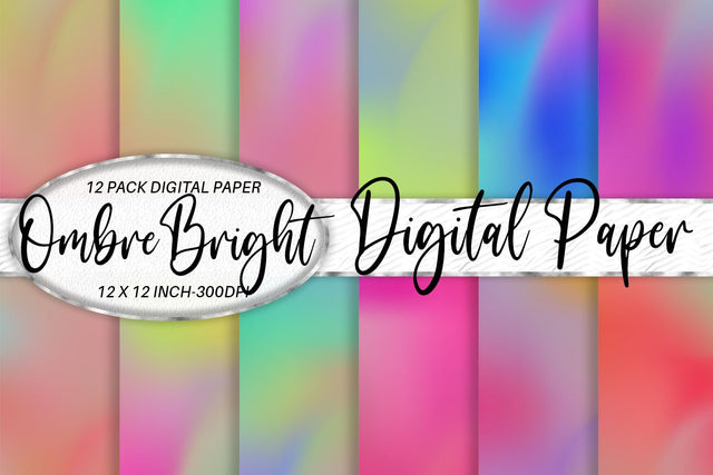 Digital paper wave texture and gradient rainbow color background Digital Pattern artnoy 