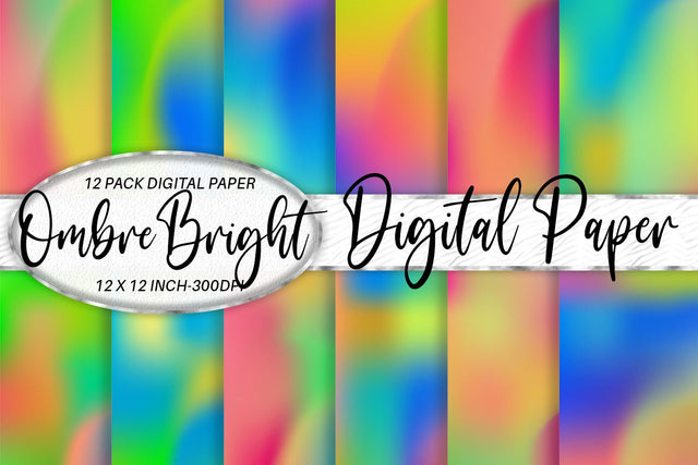 Digital paper wave texture and gradient rainbow color background Digital Pattern artnoy 