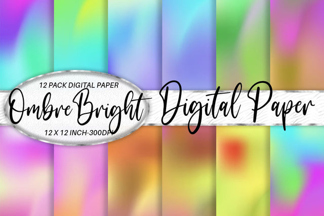 Digital paper wave texture and gradient rainbow color background Digital Pattern artnoy 