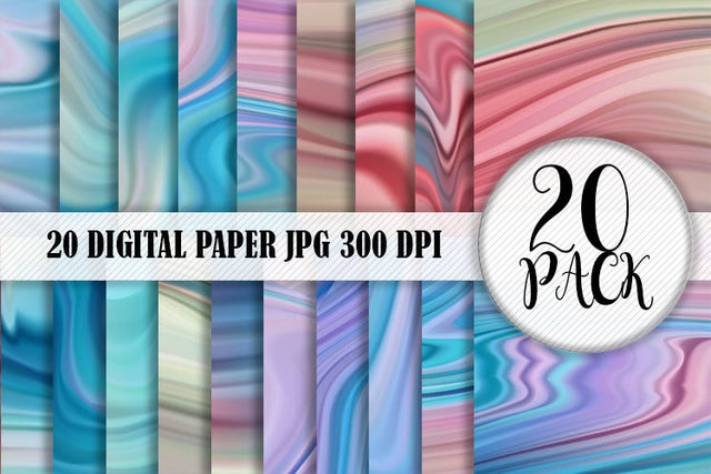 Digital Paper wave texture blue gradient color background Digital Pattern artnoy 