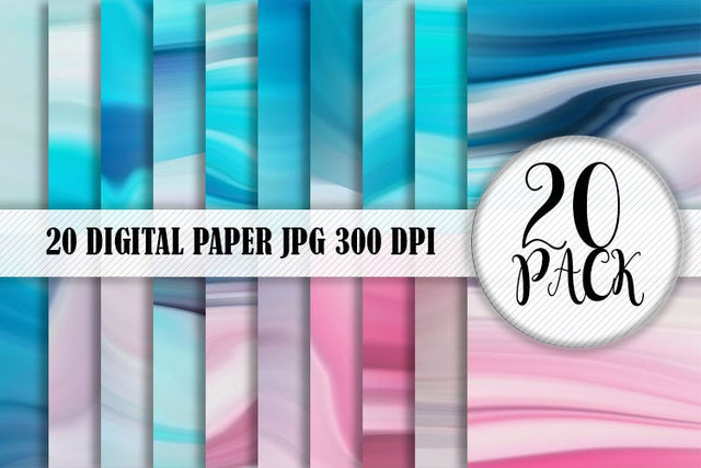 Digital Paper wave texture gradient pink blue background Digital Pattern artnoy 