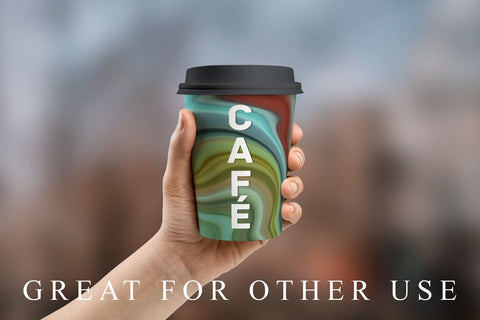 Digital paper wave turquoise background Digital Pattern artnoy 