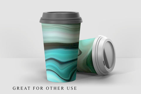 Digital paper wave turquoise texture background Digital Pattern artnoy 