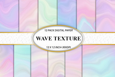 Digital paper wave unicorn color texture background Digital Pattern artnoy 