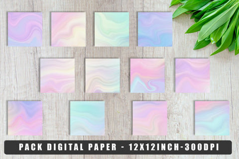 Digital paper wave unicorn color texture background Digital Pattern artnoy 