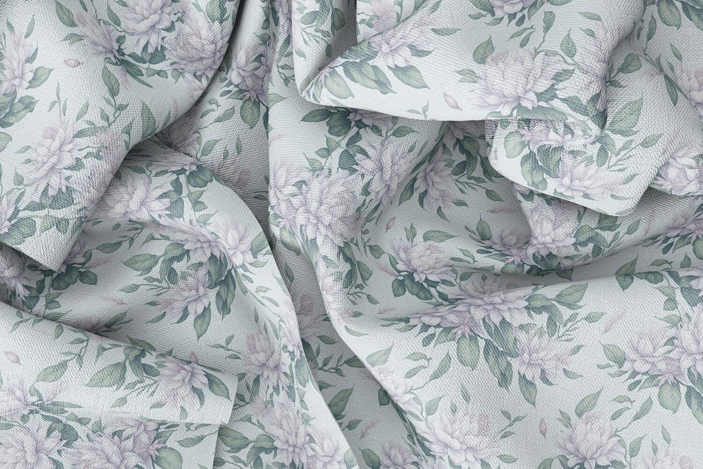 Digital Paper White azalea Seamless Pattern - So Fontsy