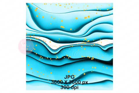 Digital Papers - Blue Ink Glitter Background Pack Digital Pattern SineDigitalDesign 