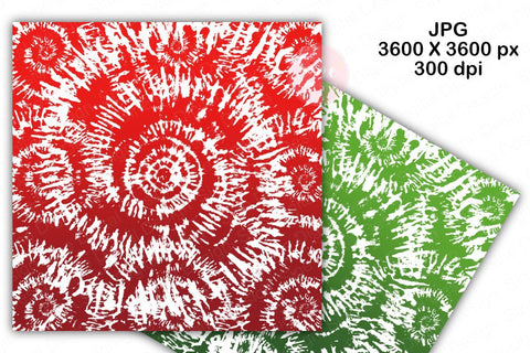 Digital Papers - Christmas Tie Dye Backgrounds Set Digital Pattern SineDigitalDesign 