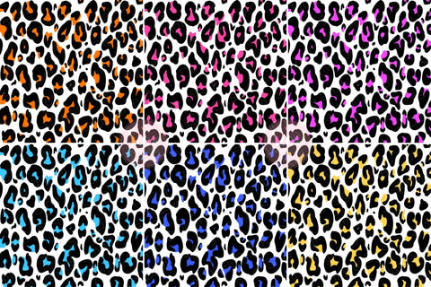 Digital Papers - Leopard Cheetah Background Set Digital Pattern SineDigitalDesign 
