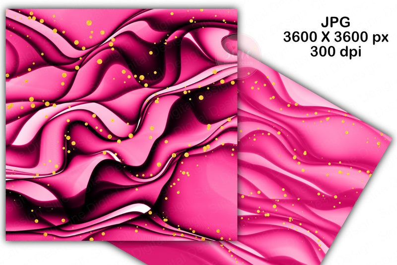 Digital Papers - Pink Ink Glitter Background Pack - So Fontsy