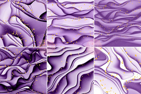 Digital Papers - Purple Ink Glitter Background Pack Digital Pattern SineDigitalDesign 