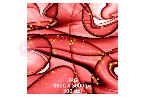 Digital Papers - Red Ink Glitter Background Pack Digital Pattern SineDigitalDesign 