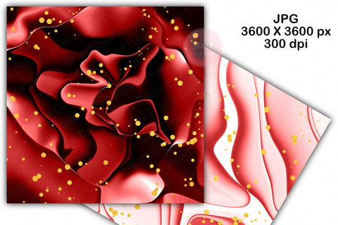 Digital Papers - Red Ink Glitter Background Pack Digital Pattern SineDigitalDesign 