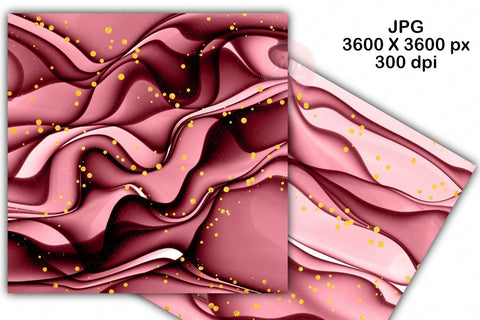 Digital Papers - Rose Gold Ink Glitter Background Pack Digital Pattern SineDigitalDesign 