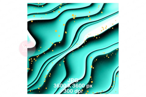 Digital Papers - Turquoise Ink Glitter Backgrounds Pack Digital Pattern SineDigitalDesign 