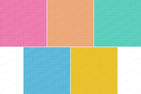 Digital Papers White Grid and Color Backgrounds Digital Pattern SineDigitalDesign 
