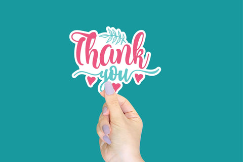 Digital Thank You Stickers SVG Ariyan 