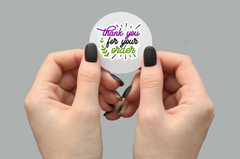 Digital Thank you Stickers SVG Designangry 