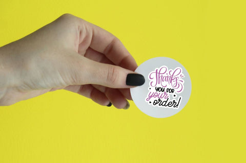 Digital Thank you Stickers SVG Designangry 