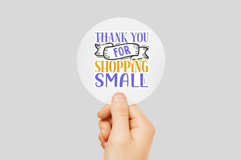 Digital Thank you Stickers SVG Designangry 