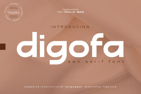 Digofa Font twinletter 