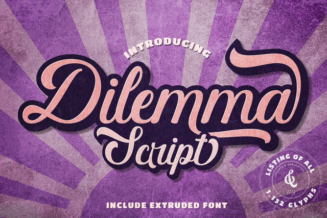 Dilemma Script Font Jun Creative 