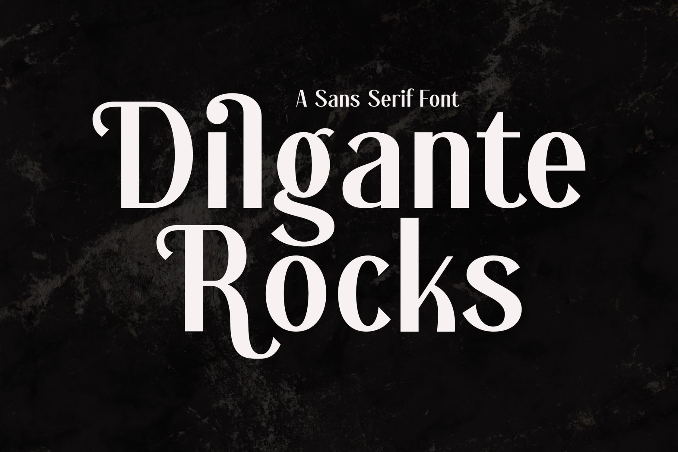 Dilgante Rocks Typeface - So Fontsy