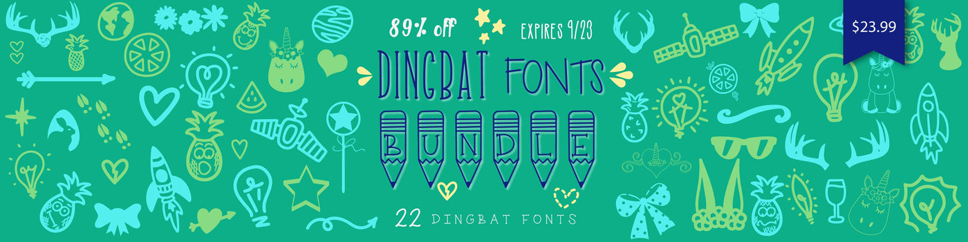 Dingbat Fonts Bundle