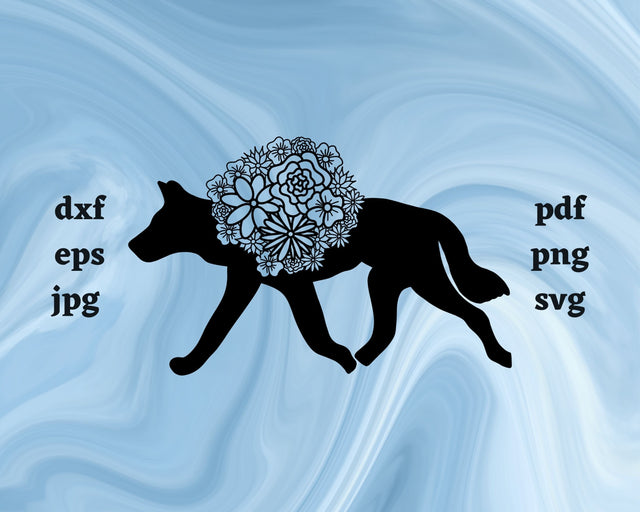 Dingo Mandala SVG Cut File SVG Northern Light SVG 