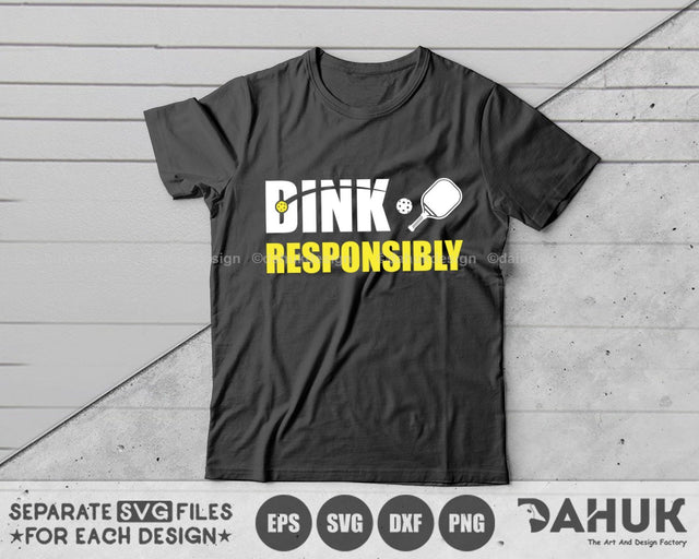 Dink Responsibly SVG, Pickleball Christmas Holiday TsCompare At Pricehirt, Merry Christmas Pickeball Santa, svg, eps, dxf, png SVG dahukdesign 