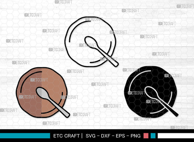Dinner Plate Icons Color, Dinner Plate Svg, Plate Svg, Dinner Plates, Kitchen Plate, Dinner Plate Bundle, Icon Bundle, Svg Cut File, Dxf, Eps, Png, SVG ETC Craft 