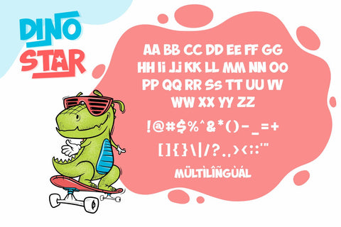 DINO STAR Font Fachranheit Studio 