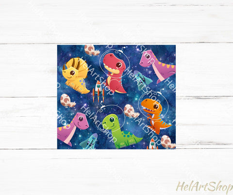 Dino Tumbler PNG, Kids SKINNY TUMBLER Png Sublimation _HelArtShop_ 