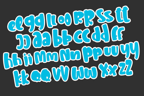 Dinoplay Font Stefani Letter 