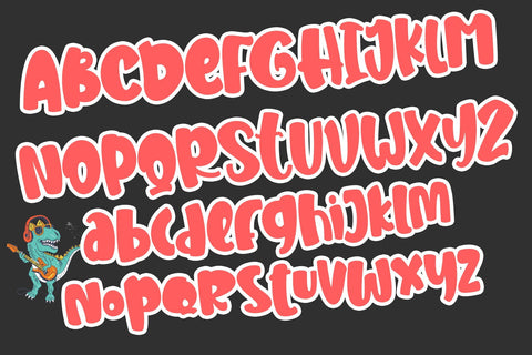 Dinoplay Font Stefani Letter 