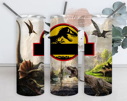 Dinosaur 20oz Skinny Tumbler, Jurassic Park Tumbler Png, Dinosaur Tumbler Design, Dino Sublimation Design, Dinosaur Tumbler Wrap, Instant Download Sublimation Rabbitmakies 