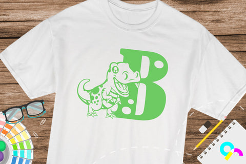Dinosaur Alphabet letter B svg SVG Artinrhythm shop 