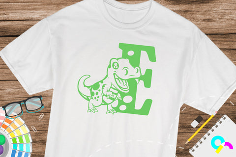 Dinosaur Alphabet letter E svg SVG Artinrhythm shop 